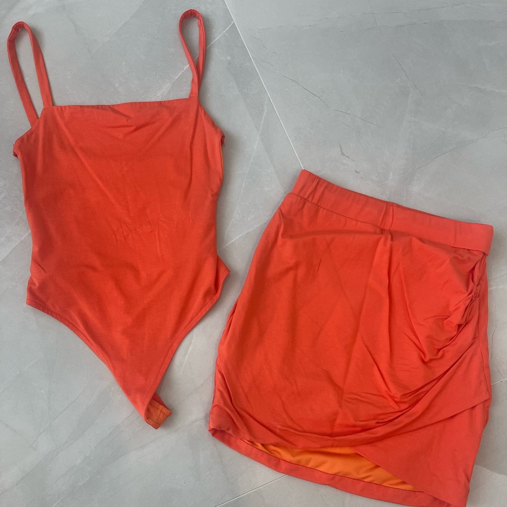 Lovers and Friends bodysuit and skirt